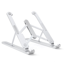 Al por mayor en stock aleación de aluminio ergonom ajustar pliegue portátil portátil soporte plegable ajustable para computadora portátil tableta PCC